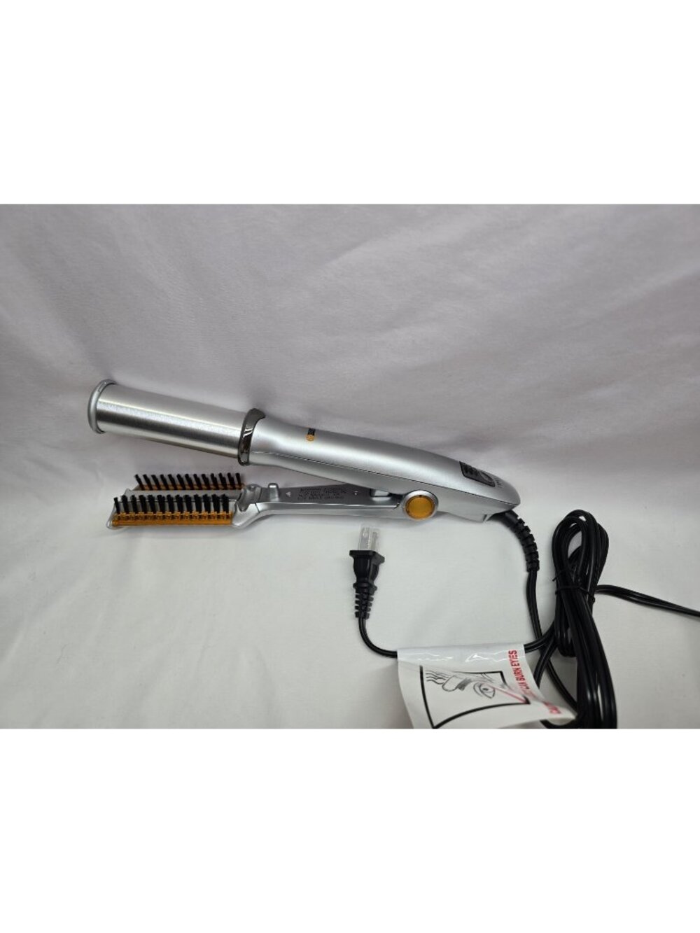 InStyler Rotating Hot Iron Hair Styler Brush Silver IS1001 Y2K